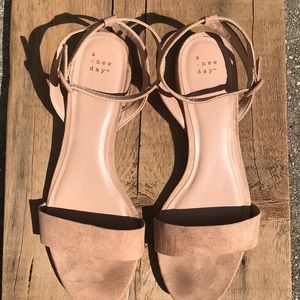 Target brand tan straps sandals